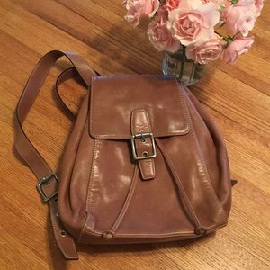 Coach Leather Backpack